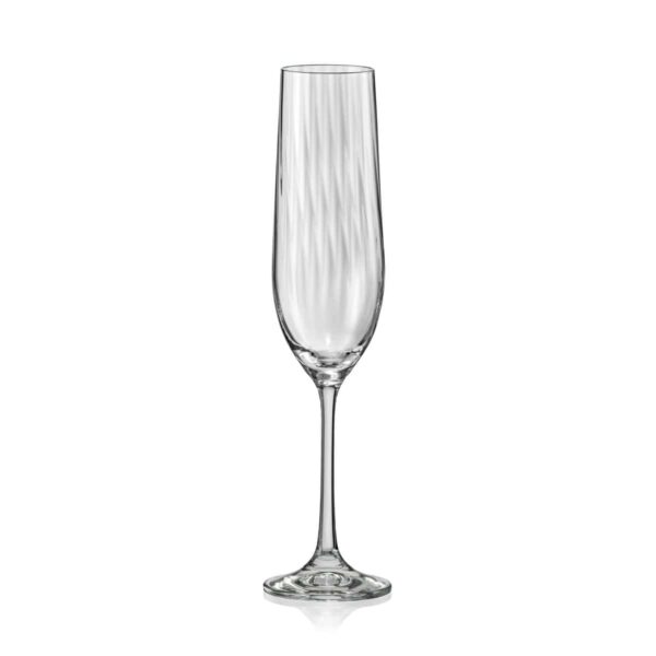 Champagne fluit waterval set van 6