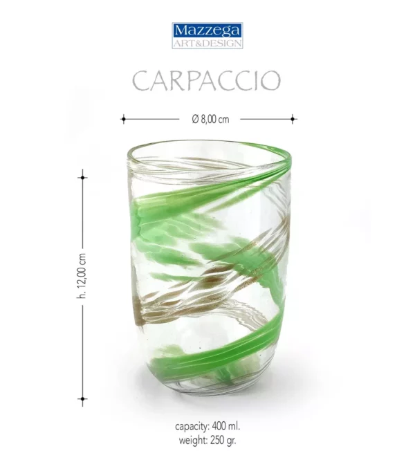 Mazzega Art & Design Murano glazen carpaccio - Afbeelding 7