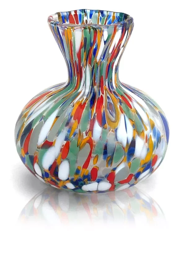 Mazzega Art & Design Murano vaas azuurblauw 9cm