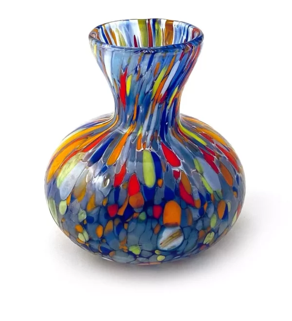 Mazzega Art & Design Murano vaas classic blauw 9cm