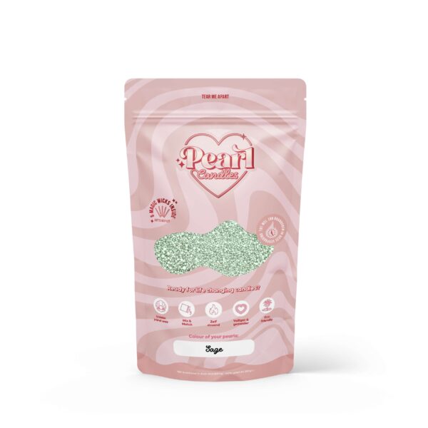 Pearl Candles parel kaars sage 250g