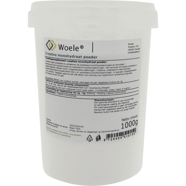 Creatine monohydraat poeder 1kg