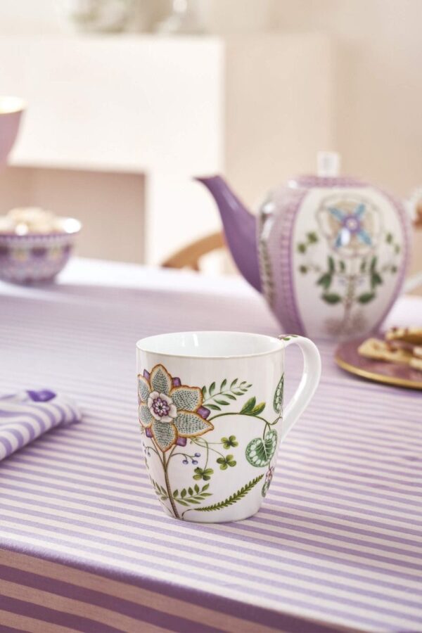 Pip Studio Lily en Lotus lila set 2 xl mokken 450ml - Afbeelding 2