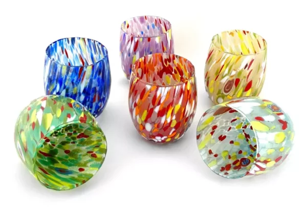 Mazzega Art en Design Murano waterglazen colombina gift box - Afbeelding 4