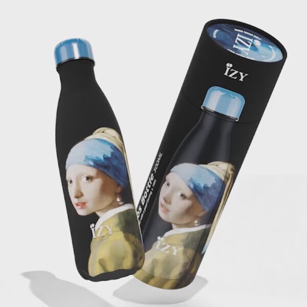 IZY Bottles thermosfles Meisje met de Parel Vermeer 500ml - Afbeelding 3