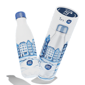 IZY Bottles thermosfles Heinen Delfts Blauw Plateel 500ml