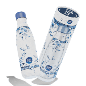 IZY Bottles thermosfles Heinen Delfts Blauw Faience 500ml