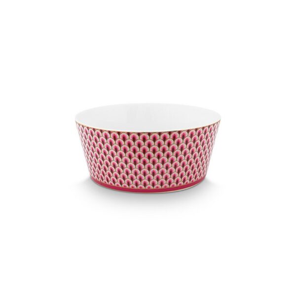 Pip Studio Oriental flower festival giftset bowls chopsticks dark pink - Afbeelding 5