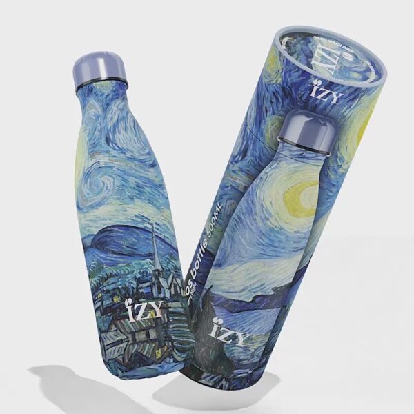 IZY Bottles thermosfles Starry Night Van Gogh 500ml - Afbeelding 2