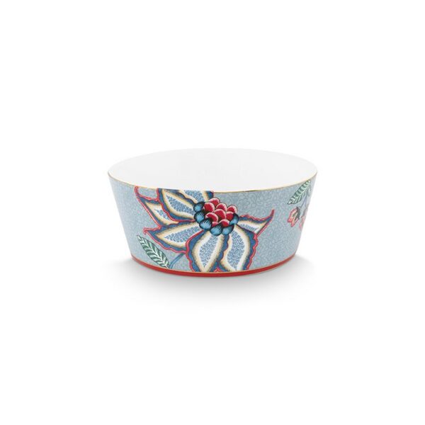 Pip Studio Oriental flower festival giftset bowls chopsticks blue - Afbeelding 2