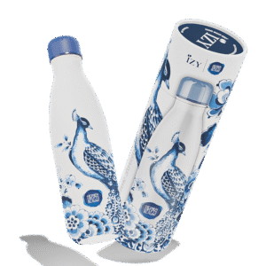 IZY Bottles thermosfles Heinen Delfts Blauw Peacock 500ml
