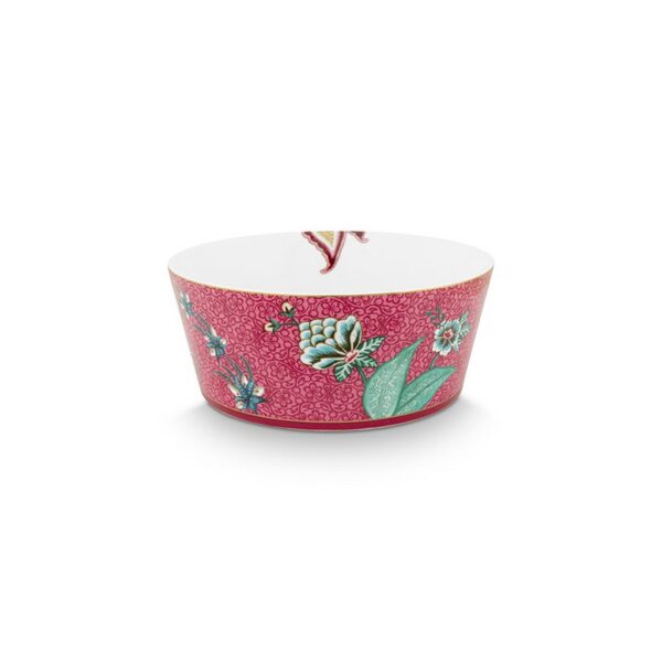 Pip Studio Oriental flower festival giftset bowls chopsticks dark pink - Afbeelding 3