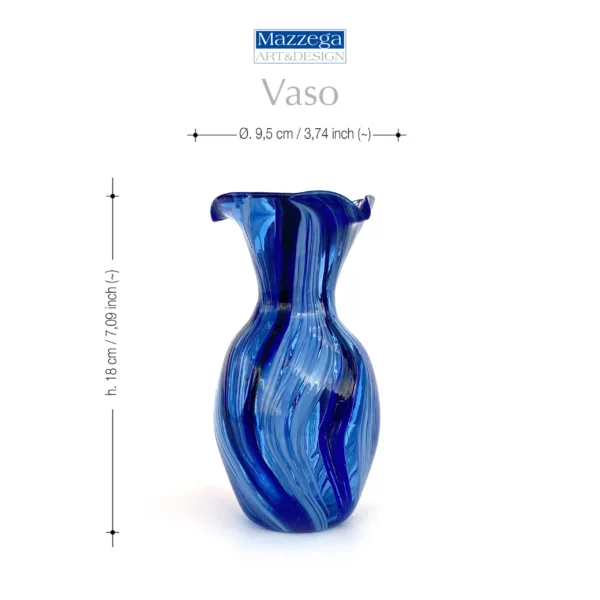 Mazzega Art & Design Murano vaas 18cm Cod. 27 - Afbeelding 6