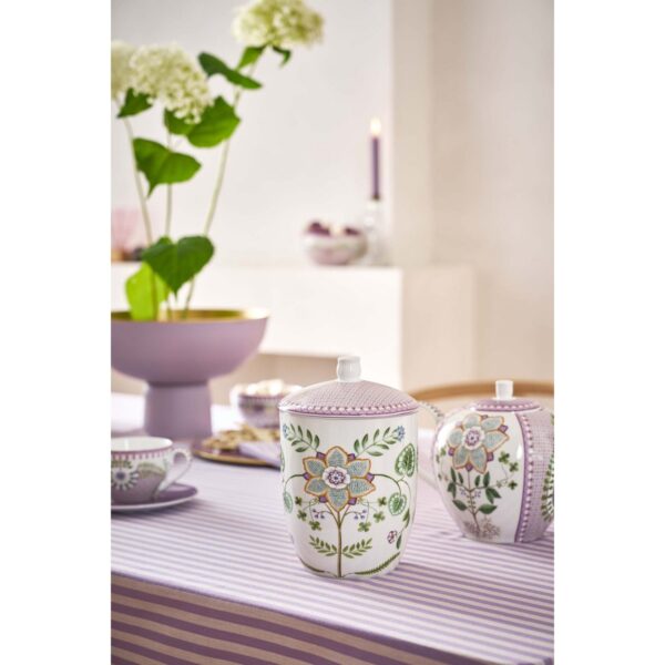 Pip Studio Lily en Lotus lila voorraadpot 1500ml - Afbeelding 4