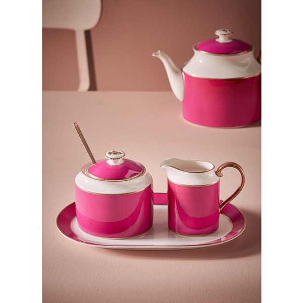 Pip Studio Chique roze serveerschaal 28cm - Afbeelding 3