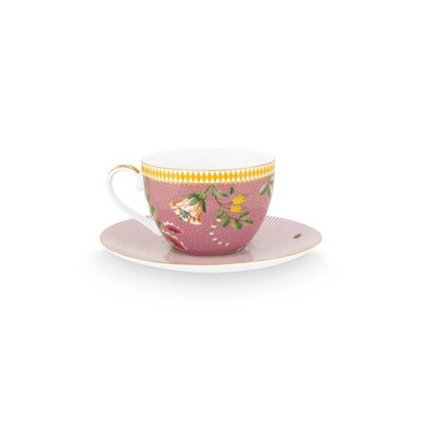 Pip Studio La Majorelle roze set 2 cappuccino kop en schotel 280ml - Afbeelding 4