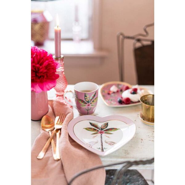 Pip Studio La Majorelle set 2 hartvormige borden roze - Afbeelding 6