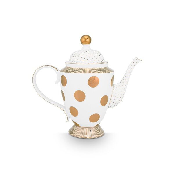 Pip Studio Dot Delight theepot goud 1250ml - Afbeelding 2