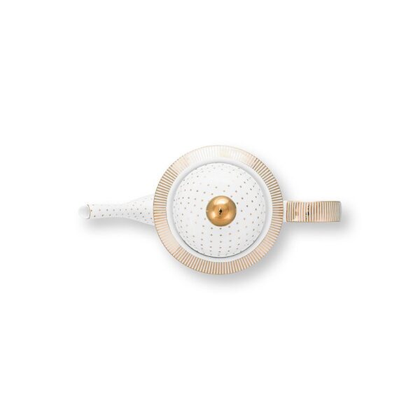 Pip Studio Dot Delight theepot goud 1250ml - Afbeelding 3