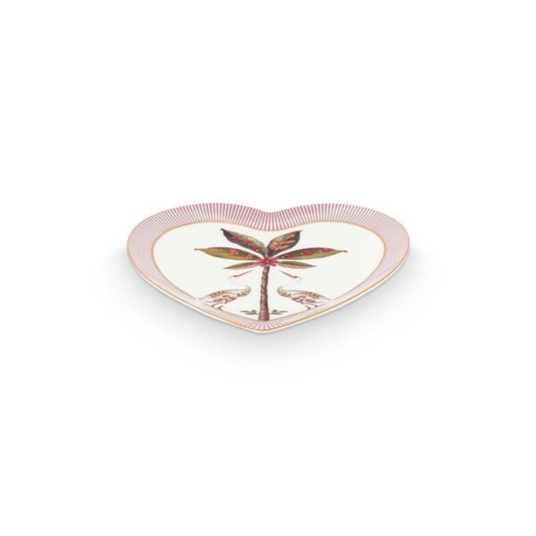 Pip Studio La Majorelle set 2 hartvormige borden roze - Afbeelding 5