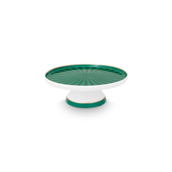 Pip Studio Love Birds groen taartplateau klein
