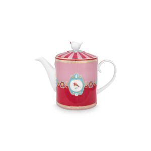 Pip Studio Love Birds theepot rood roze 1300ml