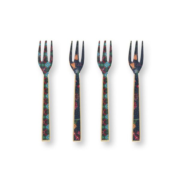 Pip Studio Berry Blues set 4 gebaksvorkjes