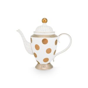 Pip Studio Dot Delight theepot goud 1250ml
