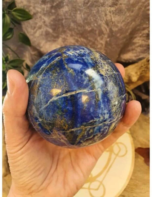 Lapis Lazuli edelsteen bol 85mm - Afbeelding 2