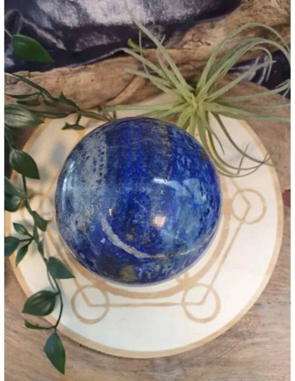 Lapis Lazuli edelsteen bol 85mm - Afbeelding 4
