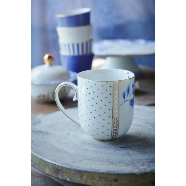 Pip Studio Royal White grote mok - Afbeelding 3