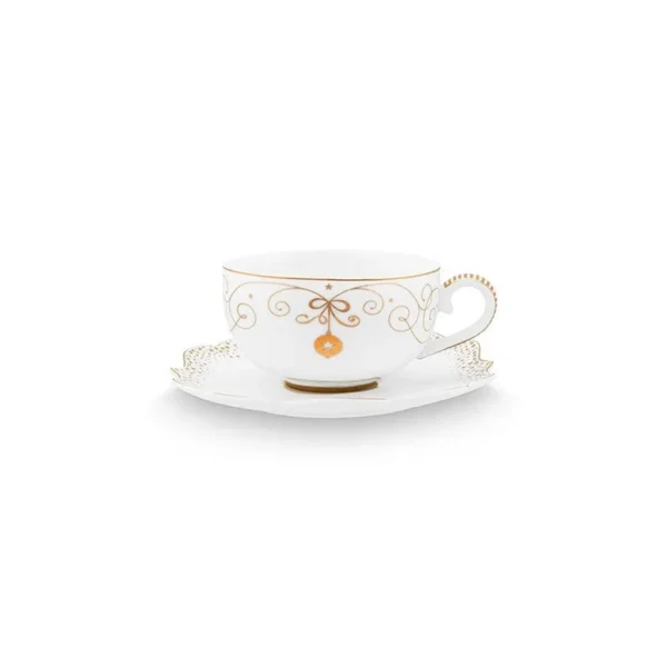 Pip Studio Royal Winter White espresso kop en schotel - Afbeelding 2