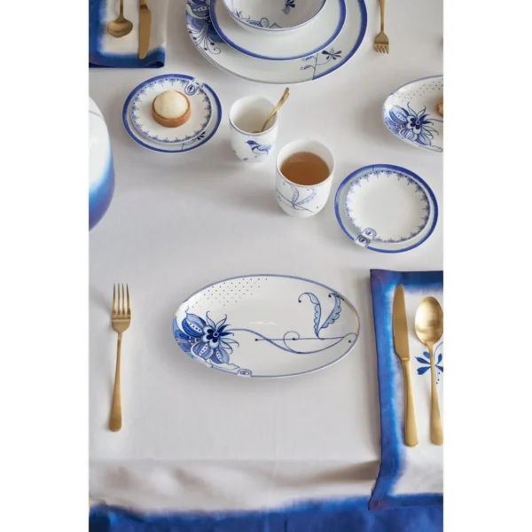 Pip Studio Pip & The Blue Bird White schaal ovaal 25cm - Afbeelding 4