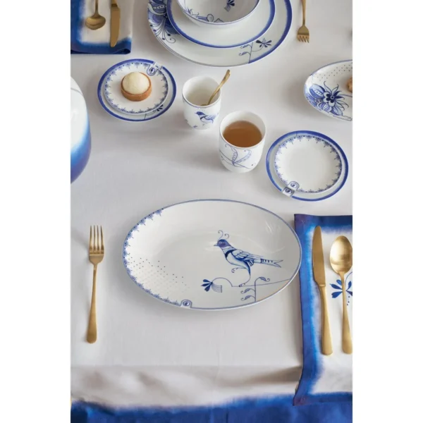 Pip Studio Pip & The Blue Bird White schaal ovaal 30cm - Afbeelding 4