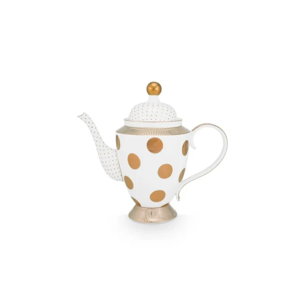 Pip Studio Dot Delight Large theepot goud 1250ml