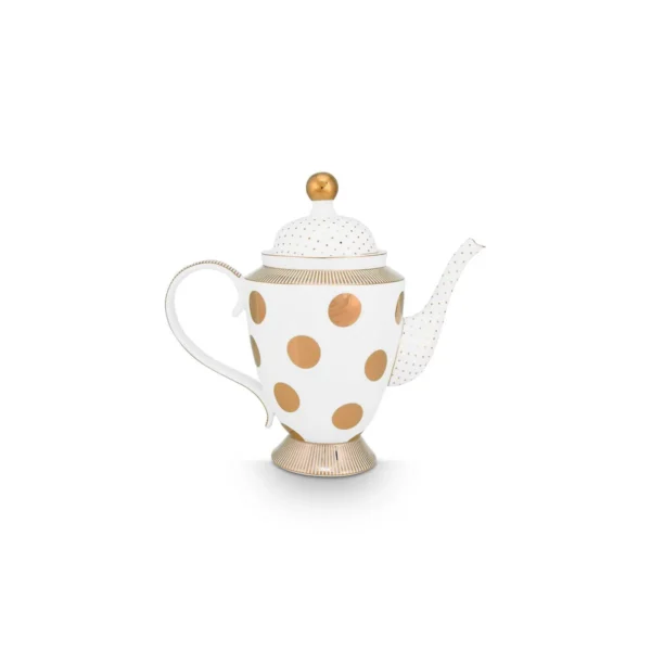 Pip Studio Dot Delight Large theepot goud 1250ml - Afbeelding 2